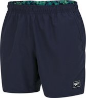 Speedo Printed Trim 16 inch Watershort Heren - Marine - Maat L