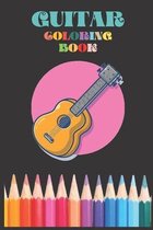 Guitar Coloring Book For Kids: