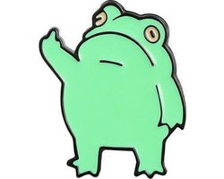 foto van Kledingspeld - Pin - Broche - Enamel pins - Kikker 1 stuks