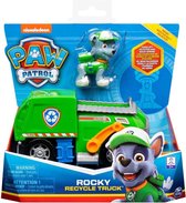 PAW Patrol rescue voertuig - Rocky vuilniswagen met losse pup