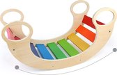 Leer & Speel - Regenboog schommelstoel - klimframe - balanceerbord