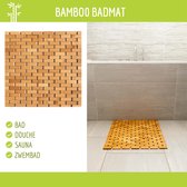 Badmat - Bamboo - Douchemat - Antislipmat douche - Bamboe - 45X45 CM