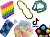 Fidget toys pakket midi | pop it | wacky tracks | mochi | infinity cube | Tangle | Simple Dimple Spinner | Gezien op Tiktok