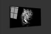 Blackarts - Schilderij - The Jaguar Top Kwaliteit - Zwart En Wit - 80 X 120 Cm