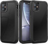 Voor iPhone 11 Transparant Serie Frame TPU + PC Stofdicht Krasbestendig Valbestendig Beschermhoes (Zwart)