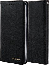 Voor iPhone XS / X CMai2 Zijde Textuur Horizontaal Flip Leren Case met Houder & Kaartsleuven & Fotolijst & Portemonnee (Zwart)