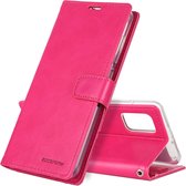 Voor Galaxy A51 GOOSPERY BLUE MOON DAGBOEK Crazy Horse Texture Horizontale Flip Leather Case Met Beugel & Card Slot & Wallet (Rose Red)