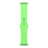 Voor Apple Watch Series 5 & 4 40 mm / 3 & 2 & 1 38 mm siliconen horlogebandje, korte sectie (vrouwelijk) (briljant groen)