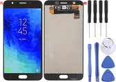 Let op type!! LCD-scherm en digitizer volledige assemblage voor Galaxy J7 (2018)/J737 (grijs)