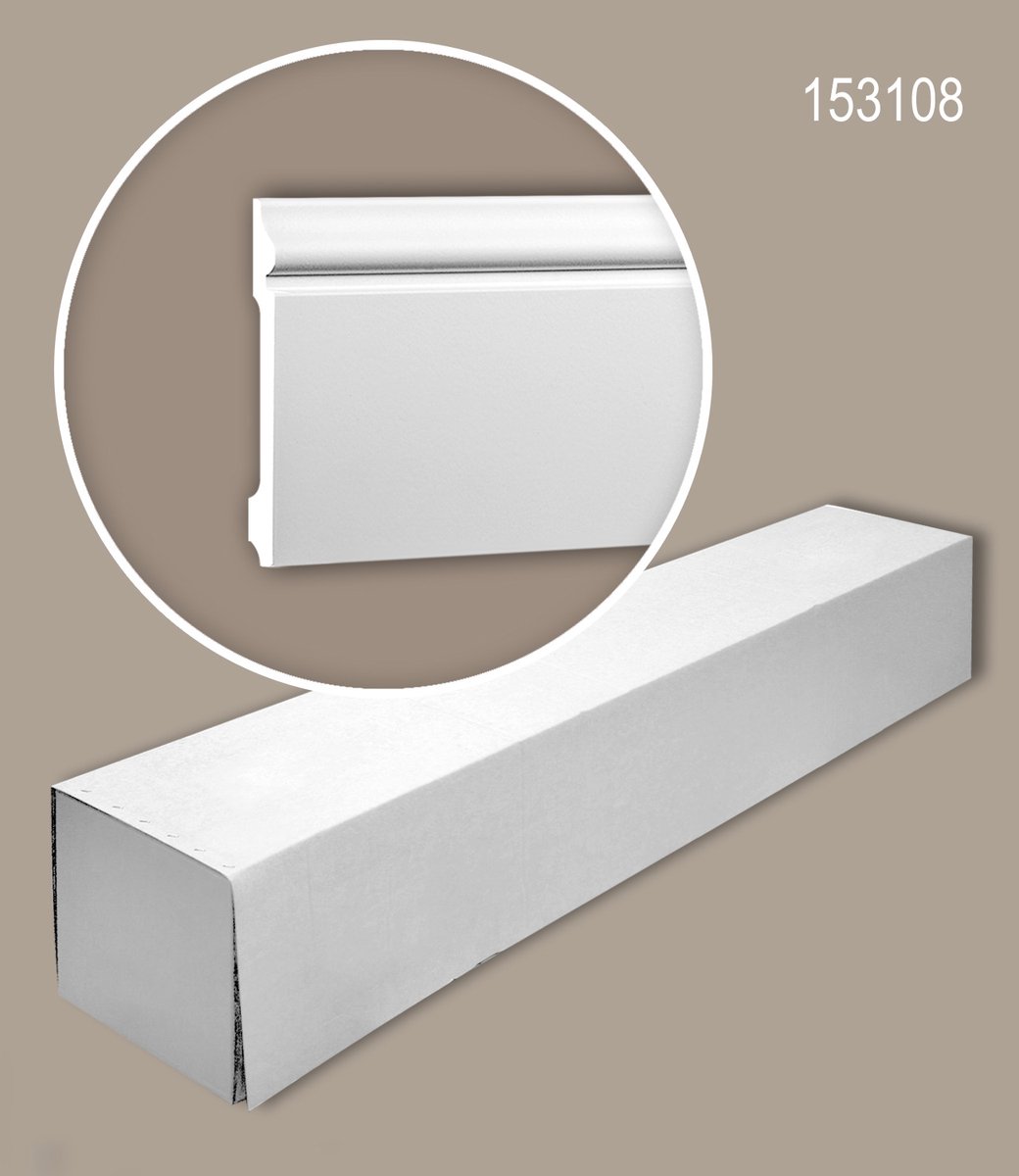 Profhome 153108 1 doos 16 stukken Plint 32 m