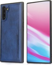 Voor Galaxy Note 10 Diaobaolee schokbestendig PU + TPU beschermhoes (blauw)