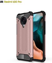 Voor Xiaomi Redmi K30 Pro Magic Armor TPU + pc-combinatiebehuizing (rose goud)