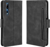 Voor ZTE Axon 10 Pro / Axon 10 Pro 5G / A2020 Pro Wallet Style Skin Feel Calf Pattern Leather Case, met aparte kaartsleuf (zwart)