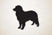 Silhouette hond - Nova Scotia Duck-tolling Retriever - M - 60x64cm - Zwart - wanddecoratie