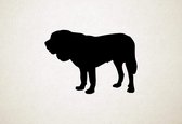Silhouette hond - Kumaon Mastiff - S - 42x60cm - Zwart - wanddecoratie