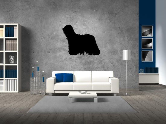 Silhouette chien - Komondor - Komondor - M - 60x74cm - Zwart - décoration murale