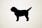 Silhouette hond - Briquet Griffon Vendeen - M - 60x86cm - Zwart - wanddecoratie