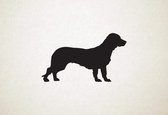 Silhouette hond - Alpine Dachsbracke - L - 63x109cm - Zwart - wanddecoratie