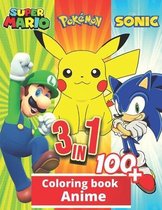 3 in 1 Anime Coloring Book