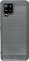BMAX Carbon soft case hoesje voor Samsung Galaxy A42 / Soft cover / Telefoonhoesje / Beschermhoesje / Telefoonbescherming - Grijs