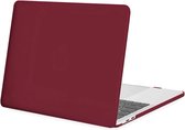 Laptopcover - Geschikt voor MacBook Pro 13 inch - Case - Cover - Hardcase - A1706/A1708/A2338/A2686 (M1,M2,Touchbar, 2016-2022) - Matte Wijnrood