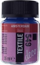 Amsterdam • Textielverf Fles 16ml Blauwviolet Dekkend 549