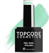 Groene Gellak van TOPCODE Cosmetics - Tea Green - MCBL40 - 15 ml - Gel nagellak Groen gellac