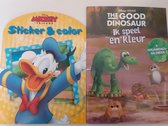 Disney Mickey & Friends Sticker en & color en Disney The Good Dinosaur Ik speel, ik kleurboek.