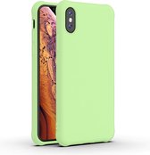 Voor iPhone XR schokbestendig mat ultradunne TPU beschermhoes (Matcha groen)