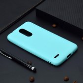 Voor LG K10 (2018) Candy Color TPU Case (groen)