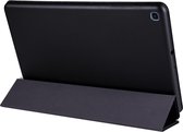 Koeienhuid textuur horizontale flip lederen tas voor Galaxy Tab A 10.1 (2019) T510 / T515, met houder (zwart)
