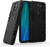 Voor Xiaomi Redmi Note 8 Pro Simple Style Shockproof PC + TPU Case (zwart)