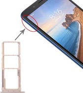 SIM-kaarthouder + SIM-kaarthouder + Micro SD-kaarthouder voor Geschikt voor Xiaomi Redmi 7A (goud)