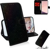 Voor Galaxy S8 Effen Kleur Kleurrijke Magnetische Gesp Horizontale Flip PU Lederen Case met Houder & Kaartsleuven & Portemonnee & Lanyard (Zwart)