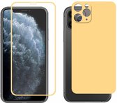 Voor iPhone 11 Pro Max ENKAY Hat-prins Volledige lijm 0.26mm 9H 2.5D Voorzijde Gehard glas Volledige dekking Film en zwarte film met cameralensbeschermingsfunctie (goud)