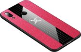 Voor Huawei nova 3i XINLI stiksels Textue schokbestendig TPU beschermhoes (rood)