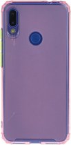 Voor Xiaomi Redmi Note 7 schokbestendige TPU transparante beschermhoes (roze)