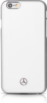 Wit hoesje van Mercedes-Benz - Backcover - Aluminium Series - Leer - iPhone 6-6S - Modern