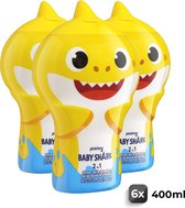Baby Shark Shampoo & Douchegel - Voordeelverpakking 6 Stuks