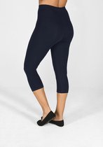 Premium Dames Driekwart Legging | 3 Kwart Legging | Blauw - XL