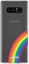 6F hoesje - geschikt voor Samsung Galaxy Note 8 -  Transparant TPU Case - #LGBT - Rainbow #ffffff