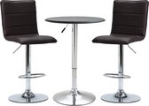 Medina 3-delige Barset kunstleer zwart