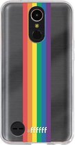 6F hoesje - geschikt voor LG K10 (2017) -  Transparant TPU Case - #LGBT - Vertical #ffffff