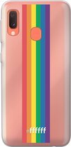 6F hoesje - geschikt voor Samsung Galaxy A20e -  Transparant TPU Case - #LGBT - Vertical #ffffff