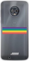 6F hoesje - geschikt voor Motorola Moto G6 -  Transparant TPU Case - #LGBT - Horizontal #ffffff
