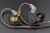 Kz Zsn Pro In Ear Headphone Hybride Technologie 1BA + 1DD Hifi Bass Metalen Oordopjes Sport Headset Monitor