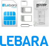 LEBARA Prepaid - inclusief 25,- Beltegoed - 3in1 Simkaart - Actie geldig tot 30 Juni 2023 - OP=OP