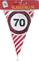 3BMT® Vlaggenlijn verjaardag 70 jaar - 3 meter