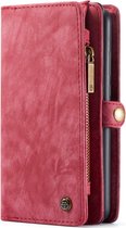 Caseme - Samsung Galaxy A52 Hoesje - Portemonnee met Uitneembare Case Vintage Rood