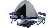 XQ Max - tent - complete camping set incl. 2 stoelen en 2 slaapzakken - tent 2 persoons - festival